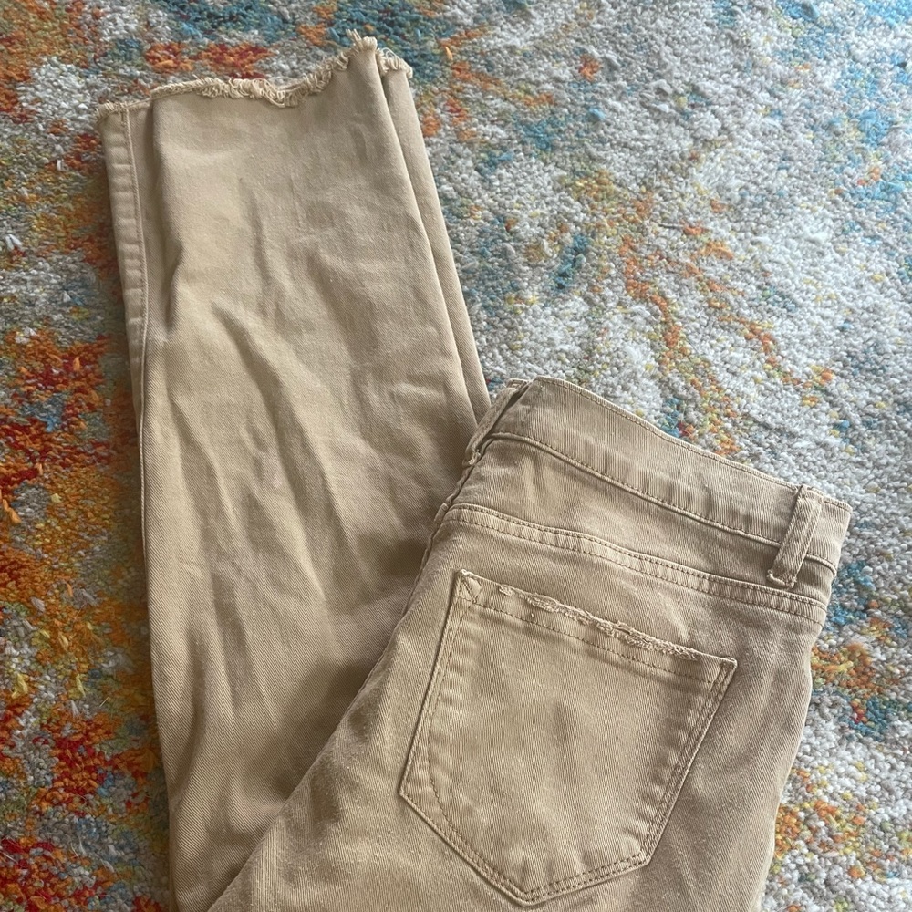 Kenzie Vintage Luxe Straight Leg Khaki